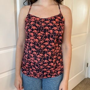 J.Crew Flamingo Print Tank